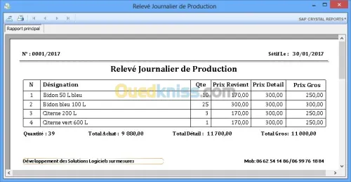Gestionnaire de production LG-Prod