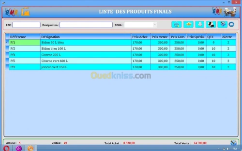 Gestionnaire de production LG-Prod