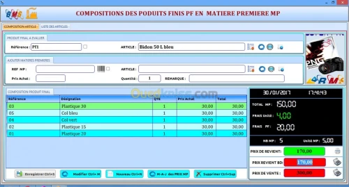 Gestionnaire de production LG-Prod