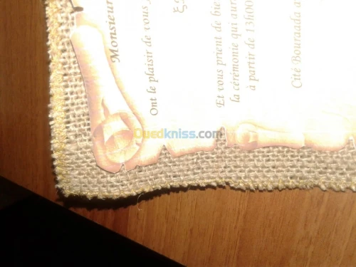 Carte d'invitation mariage