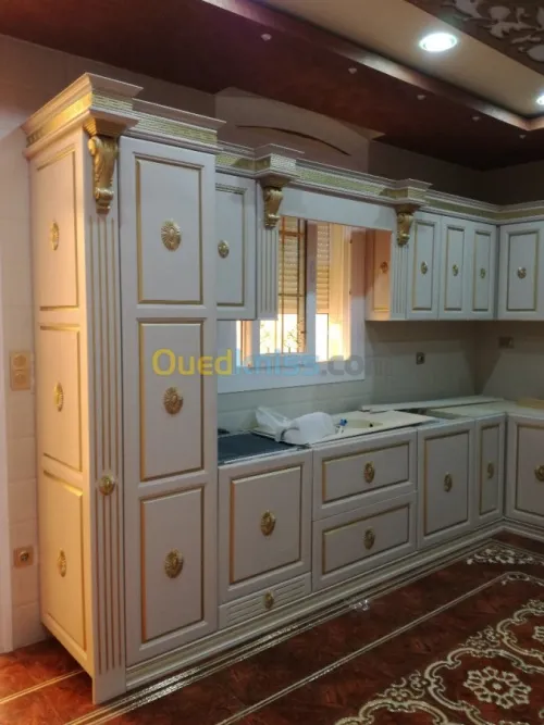 Meuble cuisine en bois massif 