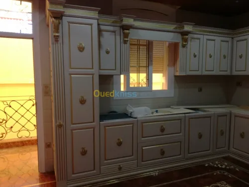 Meuble cuisine en bois massif 