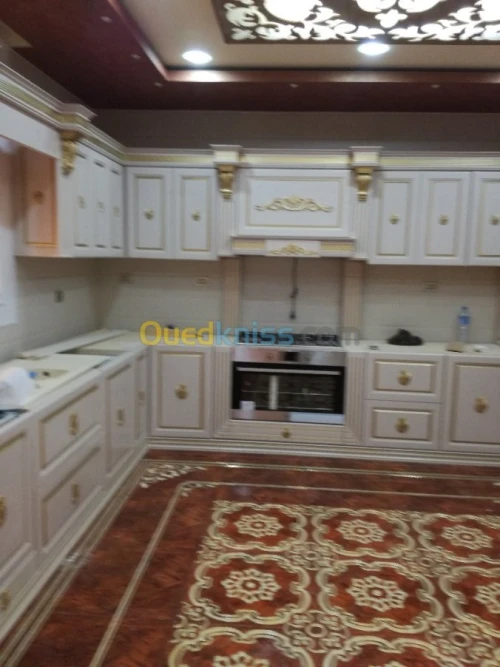 Meuble cuisine en bois massif 