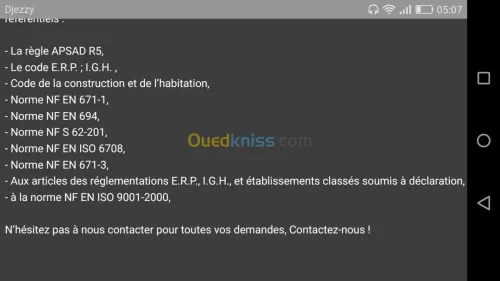 Sécurité anti incendies