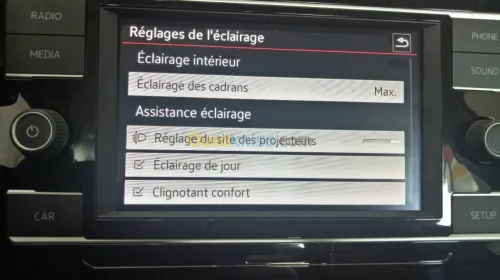  activation option caché groupe VAG