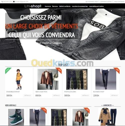 création des sites web