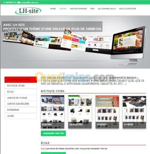 création des sites web
