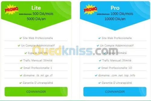 création des sites web