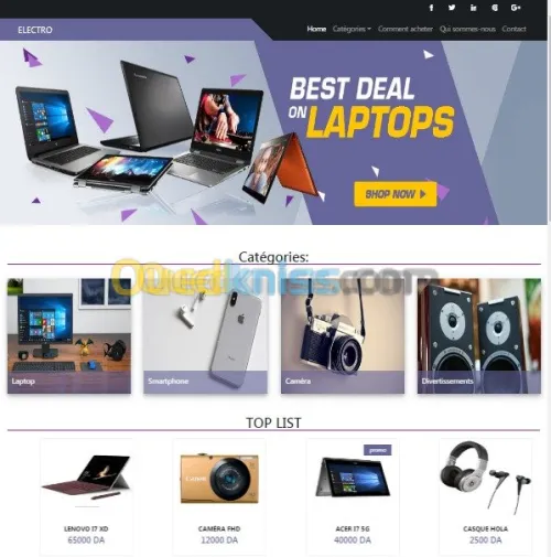 création des sites web