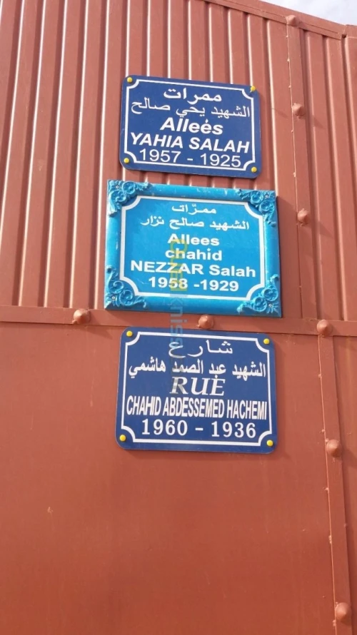 ralentisseur et plaque algerie