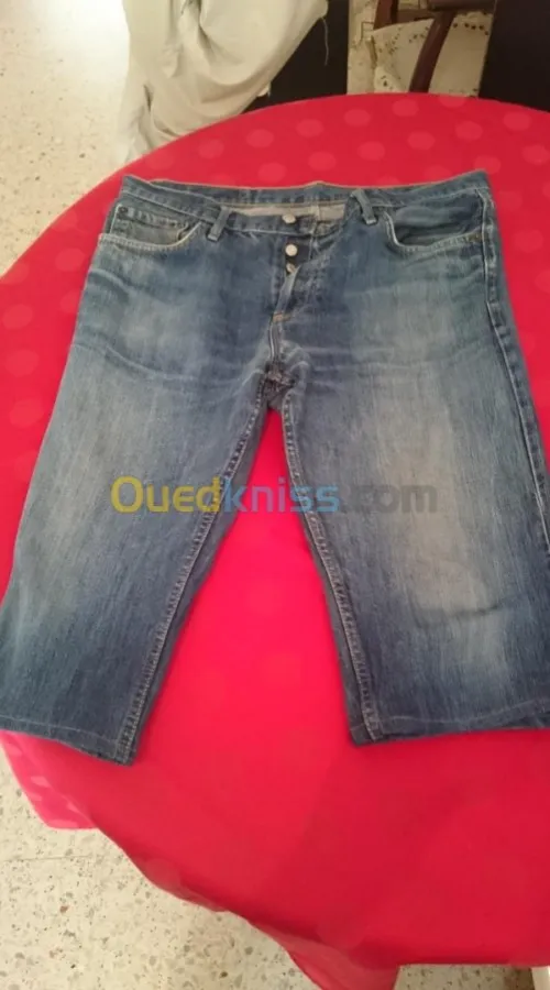 Pantacourt Homme jean