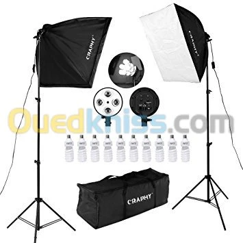 Kit 2 SoftBox de 4 Lampe PROFESSIONNEL