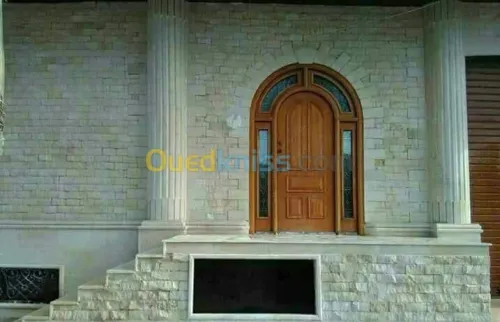 انتاج وتلبيس الحجر الصناعي