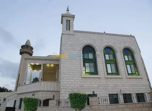انتاج وتلبيس الحجر الصناعي