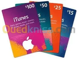 Cartes Credit Amazon/iTune/GooglePlay