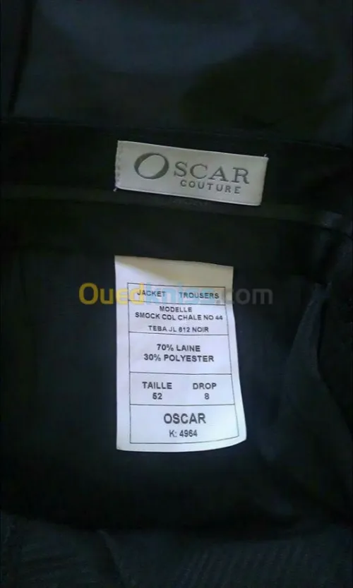 Costume smoking oscar français