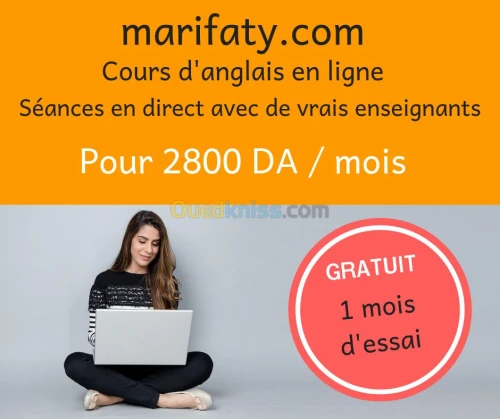 Cours d'anglais en ligne