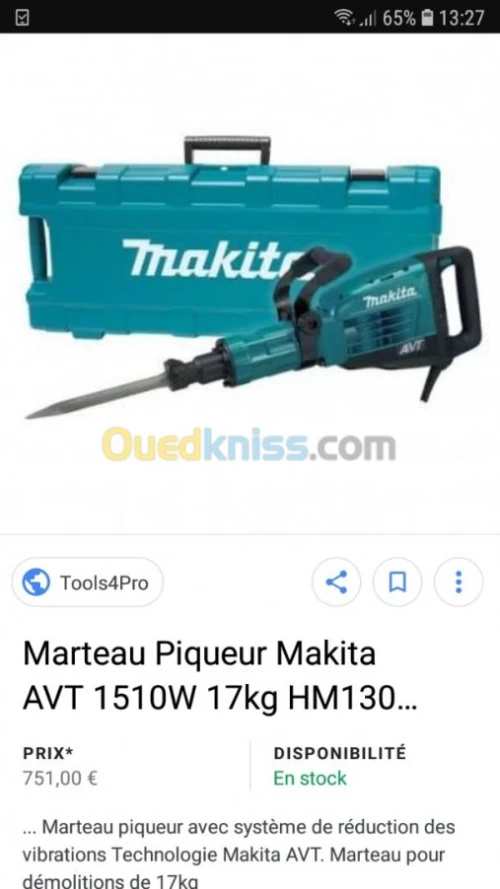 Marteau piqueur MAKITA AVT