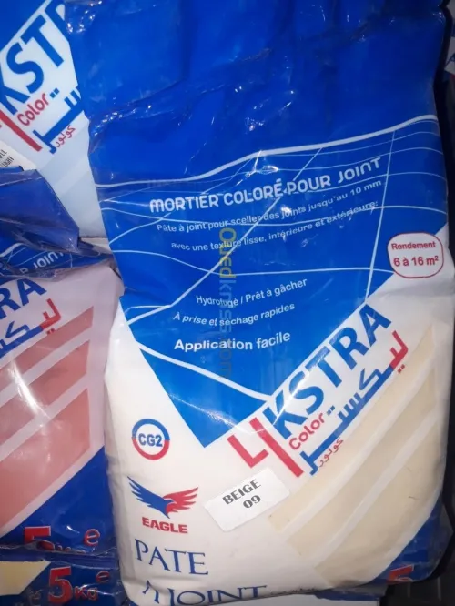 Ciment colle, enduit, pâte à joints 