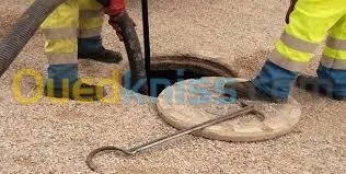 نظافة وتفريغ débouchage curage