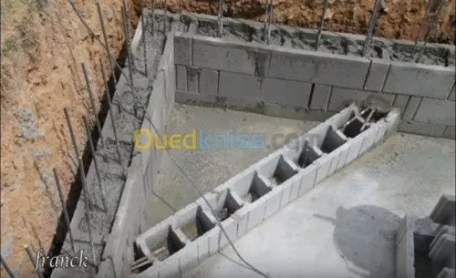 Réalisation des piscines