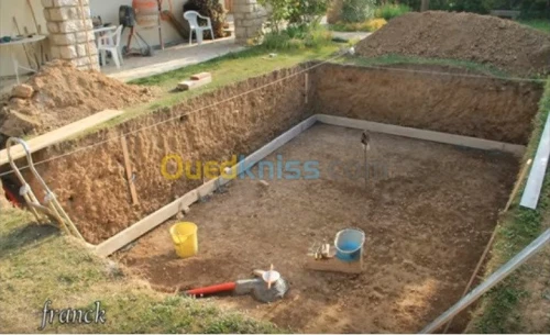 Réalisation des piscines