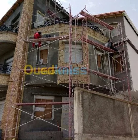 Revêtement de façade griffé monocoche