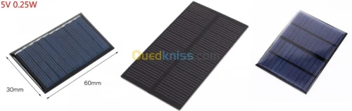 Cellule solaire (12V 6V 5V  ) arduino