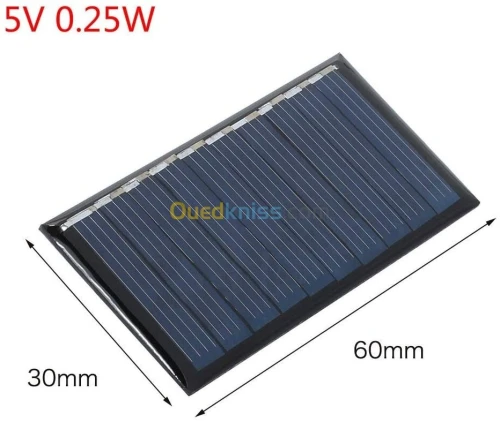 Cellule solaire (12V 6V 5V  ) arduino