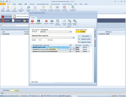 LOGICIEL GESTION PHARMACIE CHIFAPLUS