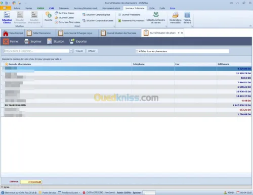 LOGICIEL GESTION PHARMACIE CHIFAPLUS