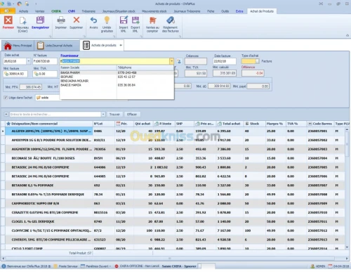 LOGICIEL GESTION PHARMACIE CHIFAPLUS