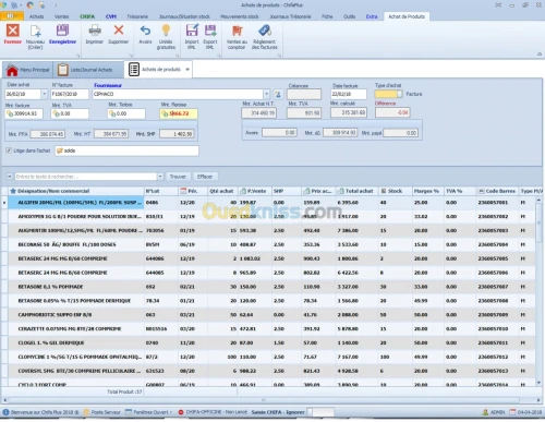 LOGICIEL GESTION PHARMACIE CHIFAPLUS