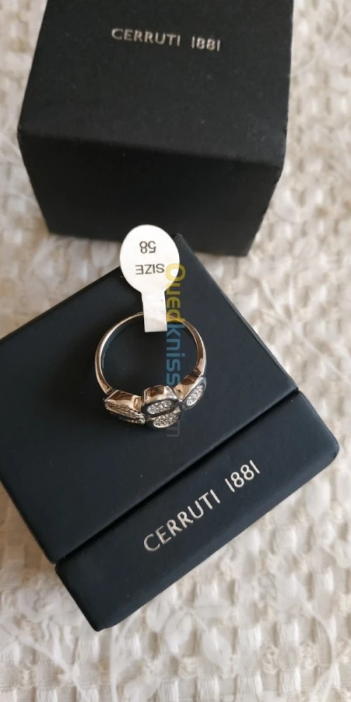 Bague Cerruti argent 925 taille 58