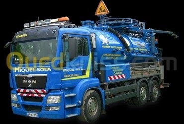 Camion vidange Débouchage canalisation curage 