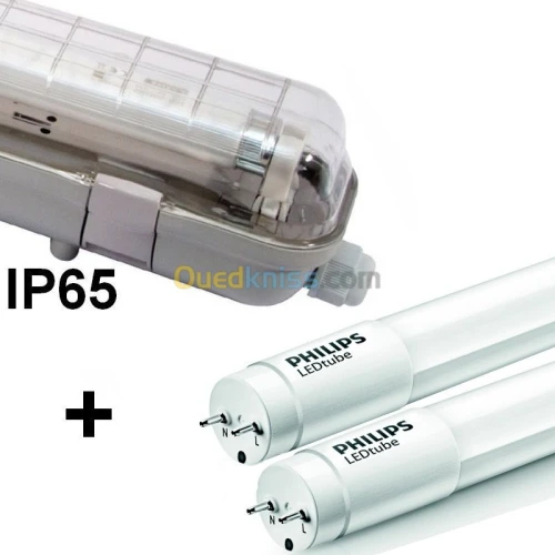 Luminaire étanche & Goulotte plastique