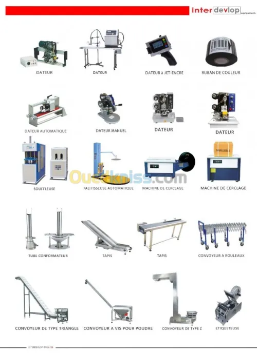 Tout type de matériels industriels