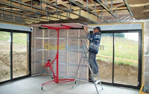 Aménagement en placoplatre bureaux Hangar, faux plafond cloison séparation