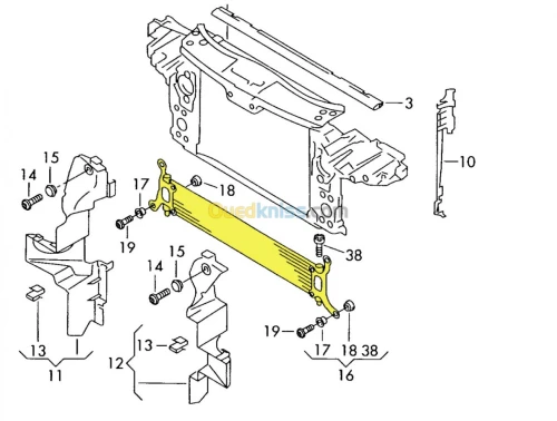 Refroidisseur radiateur Q7 / Touareg 