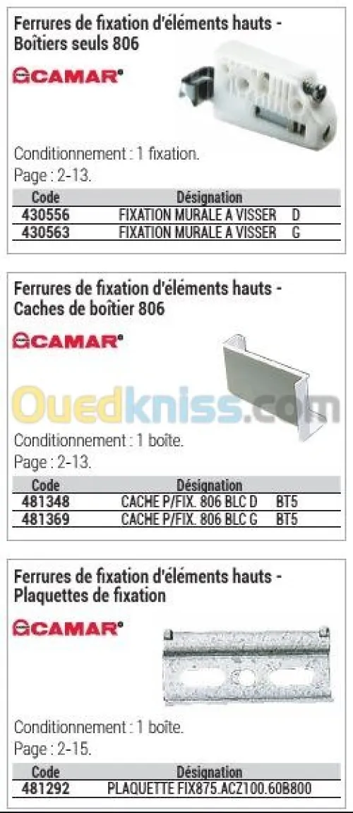 Quincaillerie et equipements de cuisine