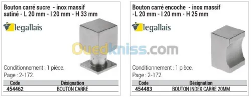 Quincaillerie et equipements de cuisine