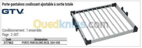 Quincaillerie équipements de dressings