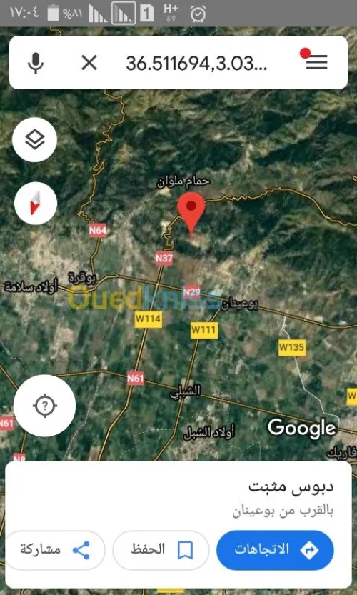 Vente Terrain Blida Bouinan
