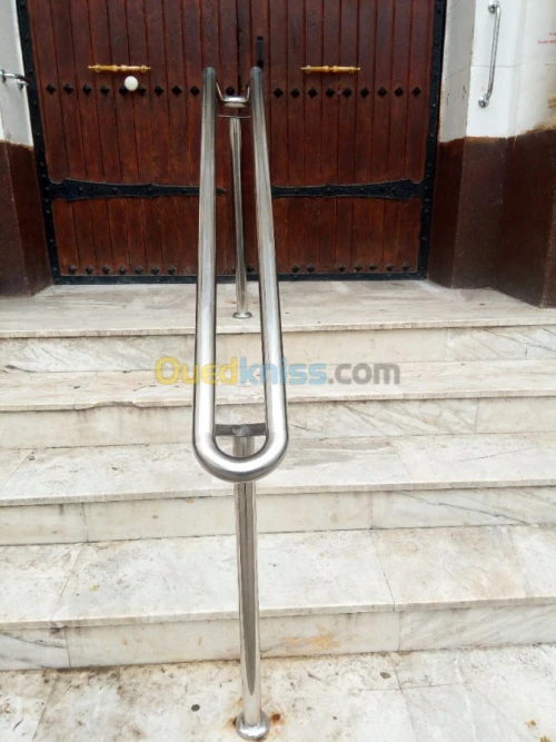 Rampes escalier Moderne verre-inox