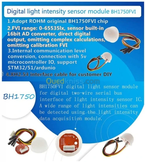 capteur  lumière numérique BH1750FVI arduino