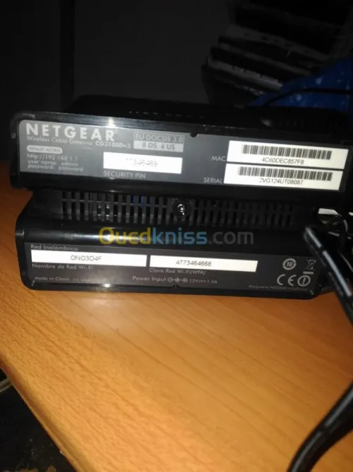modem NETGEAR CG3100 Dv3 Numericable