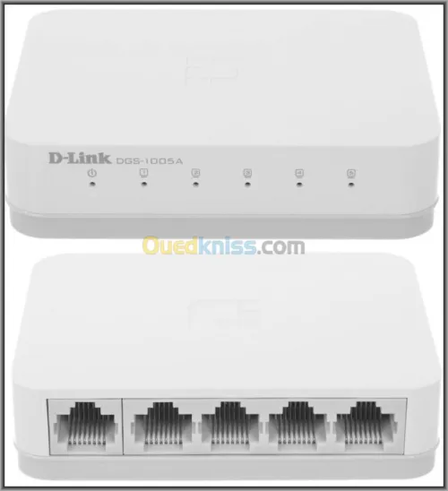 D-LINK DGS-1005A SWITCH 5 PORTS GIGABIT - PLUG AND PLAY - BOÎTIER COMPACT - ÉCONOMIE D'ÉNERGIE