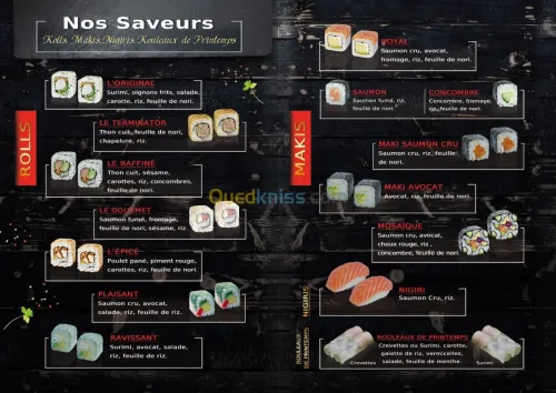 Livraison à domicile de sushis