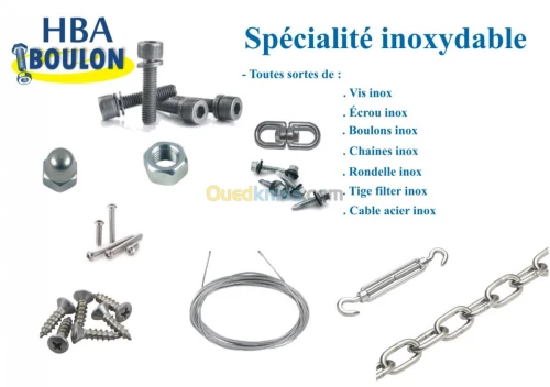 Boulonner Spécialité inoxydable
