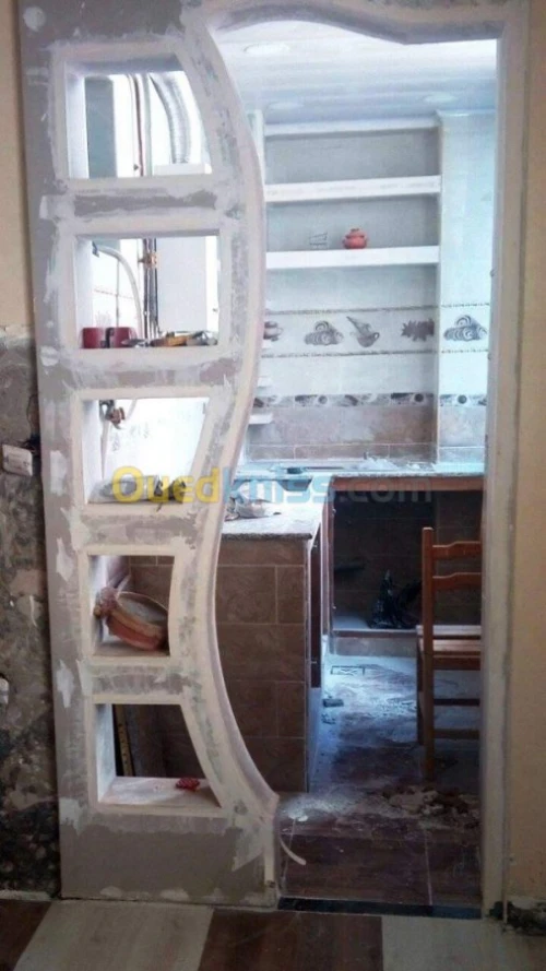 placo platre et pvc